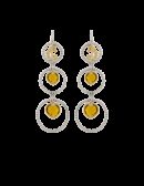 Orecchini Drago light cuore nel cuore giallo