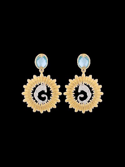 Orecchini sole e Drago idrotermali celesti