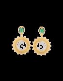 Orecchini sole e Drago idrotermali verdi