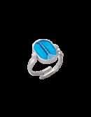 Anello Capo Colonna smalto cattedrale blu