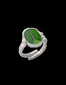 Anello Capo Colonna smalto cattedrale verde bandiera