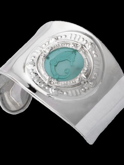 Bracciale Schiava pasta vitrea celeste