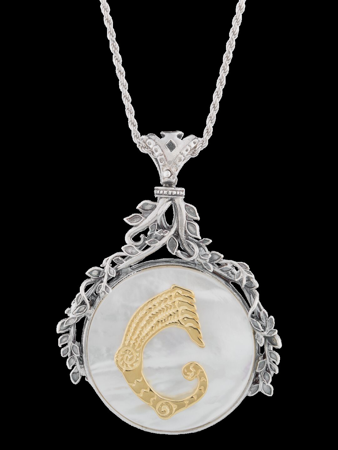 Ciondolo Figurarum con rametti Albero della Vita e Drago