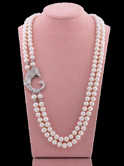 Collana perle e drago