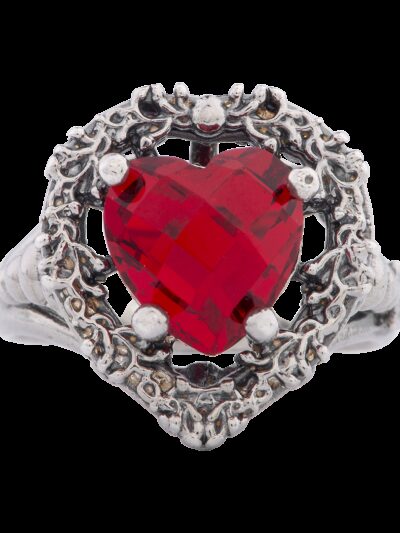 Anello Cuore nel Cuore Rosso