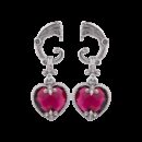 Orecchini cuore nel cuore