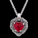 Ciondolo cuore rosso