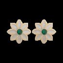 Orecchini Royale mini pietre verdi