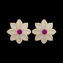 Orecchini Royale pietre rosse