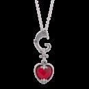 Collana Cuore nel cuore Drago Rossa