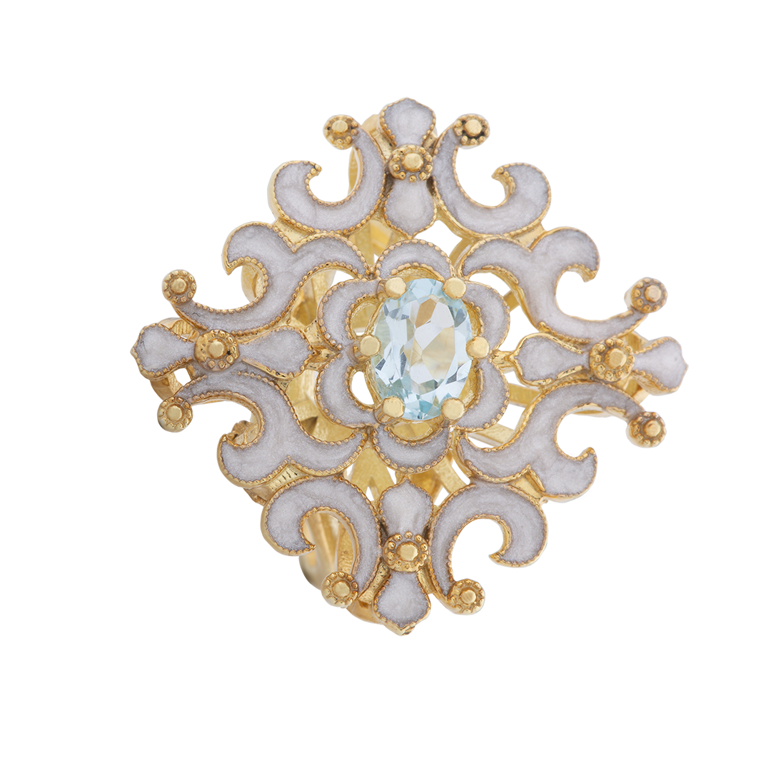 Anello BELLE ÉPOQUE AZZURRO