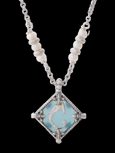 Collana rhombus azzurra