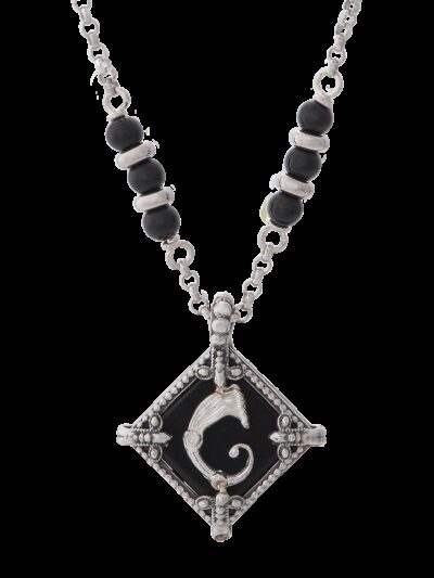 Collana rhombus nera