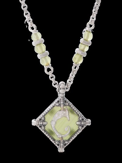 Collana rhombus verde chiaro