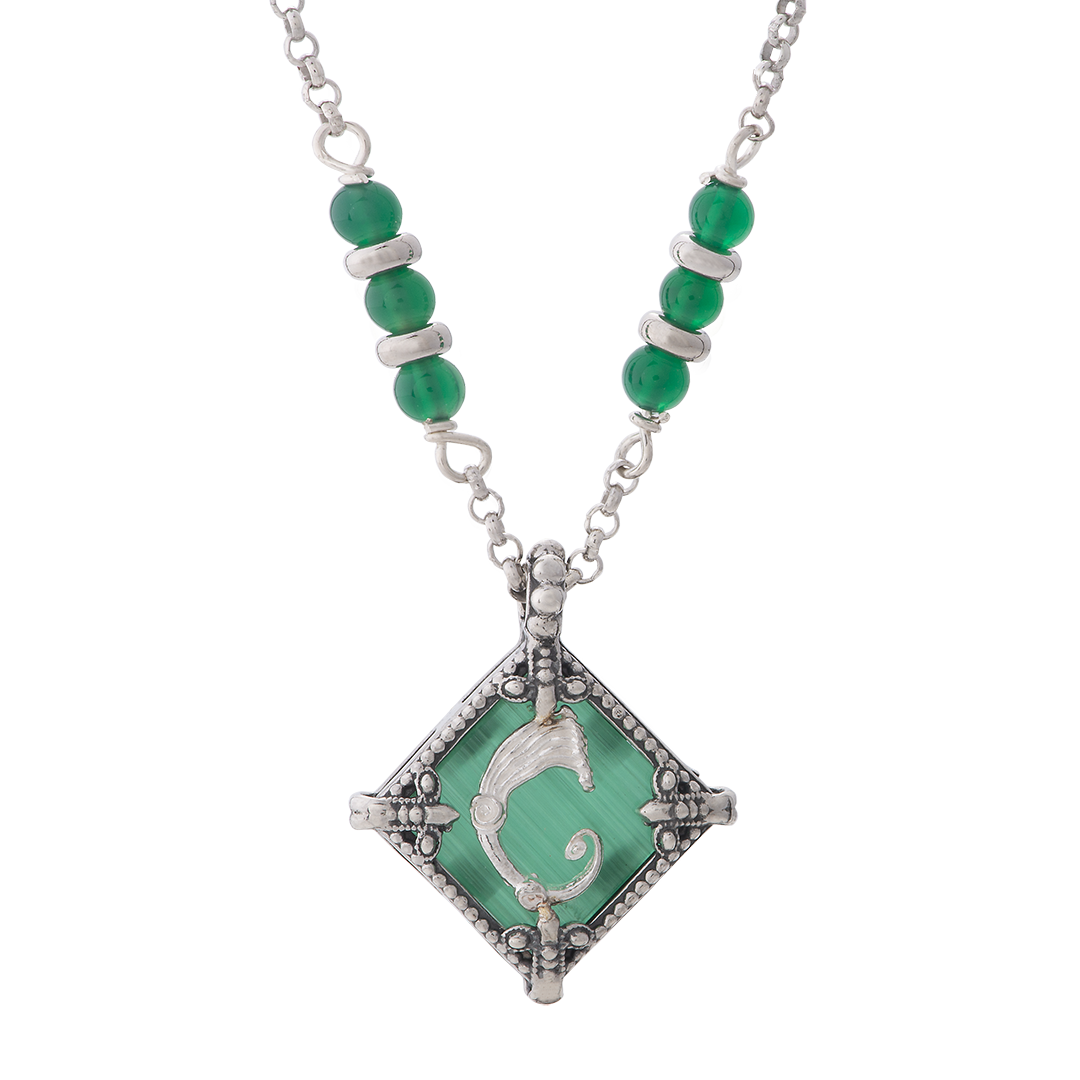 Collana rhombus verde