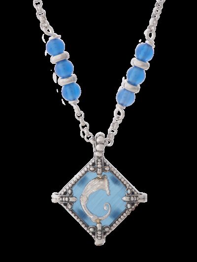 Collana rhombus blu