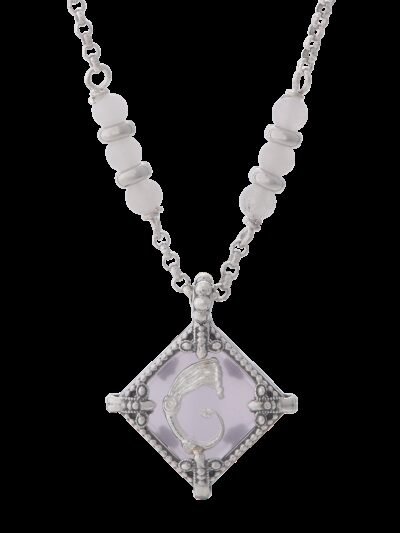 Collana rhombus rosa