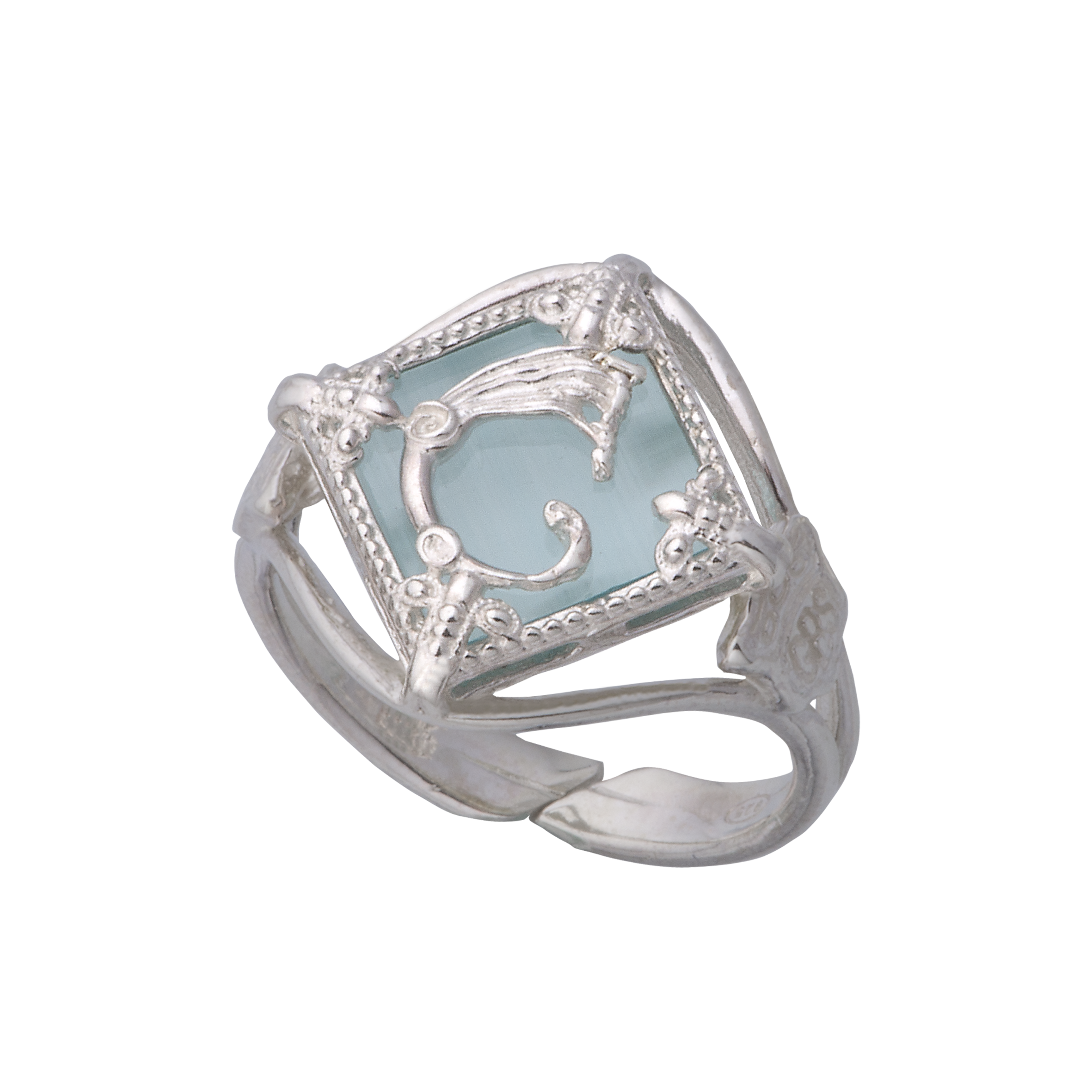 Anello Rhombus Azzurro