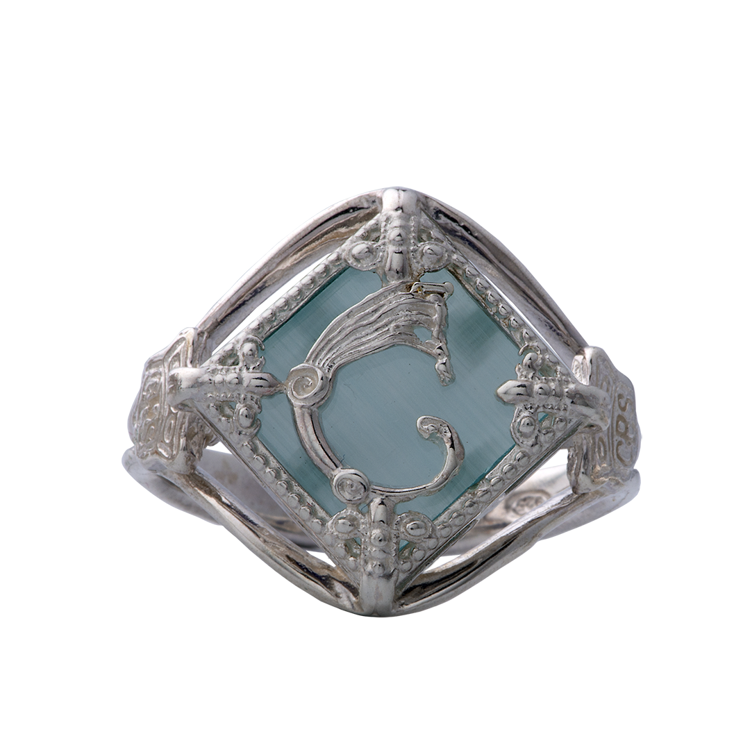 Anello Rhombus Azzurro