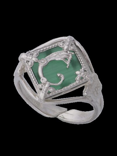 Anello Rhombus Verde