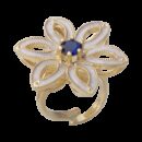 Anello fiore Royale blu