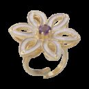 Anello fiore Royale viola