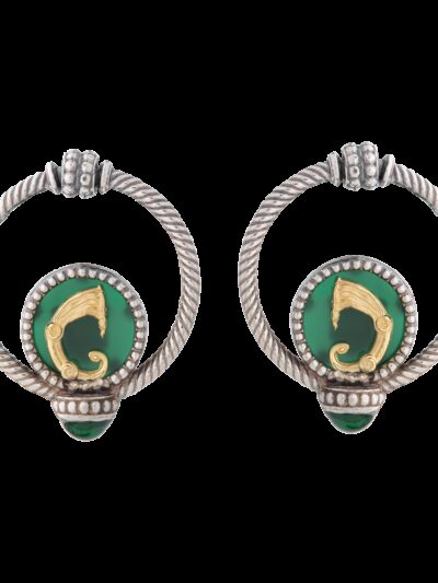 Orecchini Doppio cerchio drago small