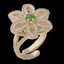 Anello Royale Polvere di Perle Verde