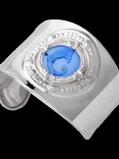 Bracciale Schiava pasta vitrea blu