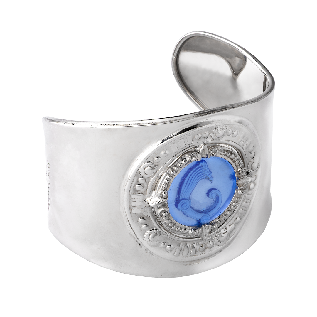 Bracciale Schiava pasta vitrea blu