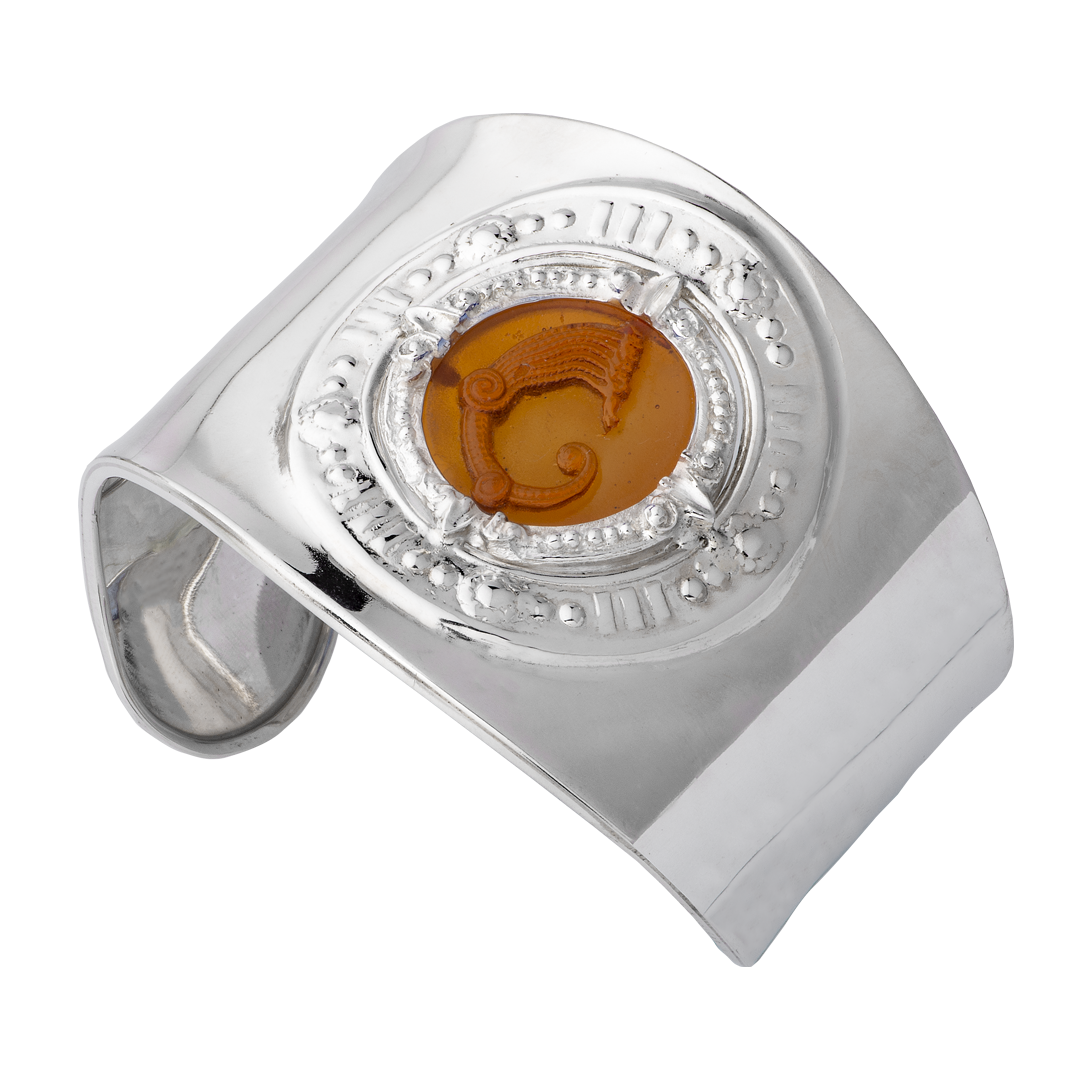 Bracciale Schiava pasta vitrea ambra