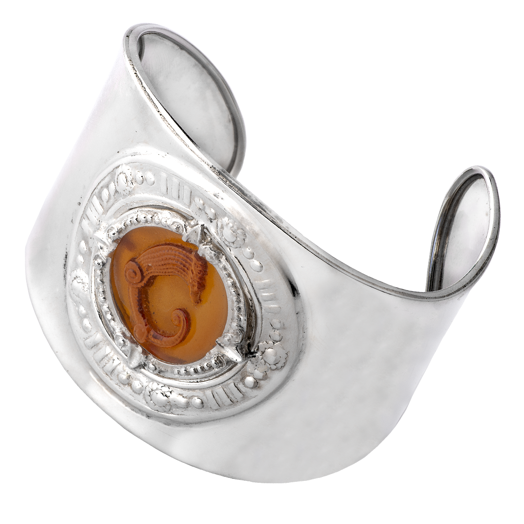 Bracciale Schiava pasta vitrea ambra