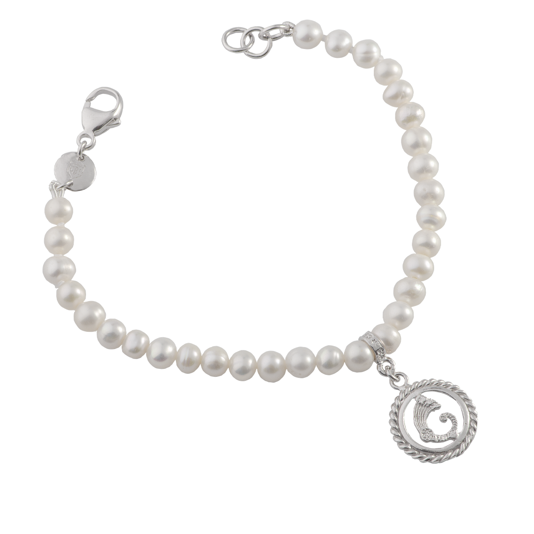 Bracciale perle e drago