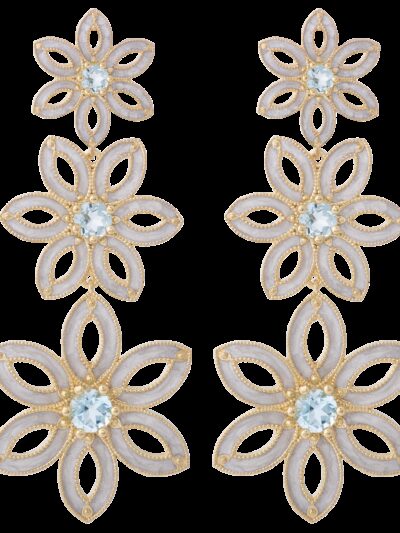 Orecchini Fiore Royale azzurri