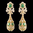 Orecchini Belle Epoque Verdi