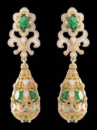 Orecchini Belle Epoque Verdi