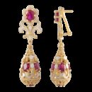 Orecchini Belle Epoque Rossi