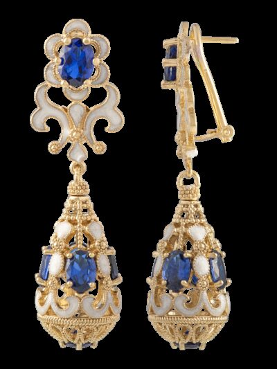 Orecchini Belle Epoque Blu