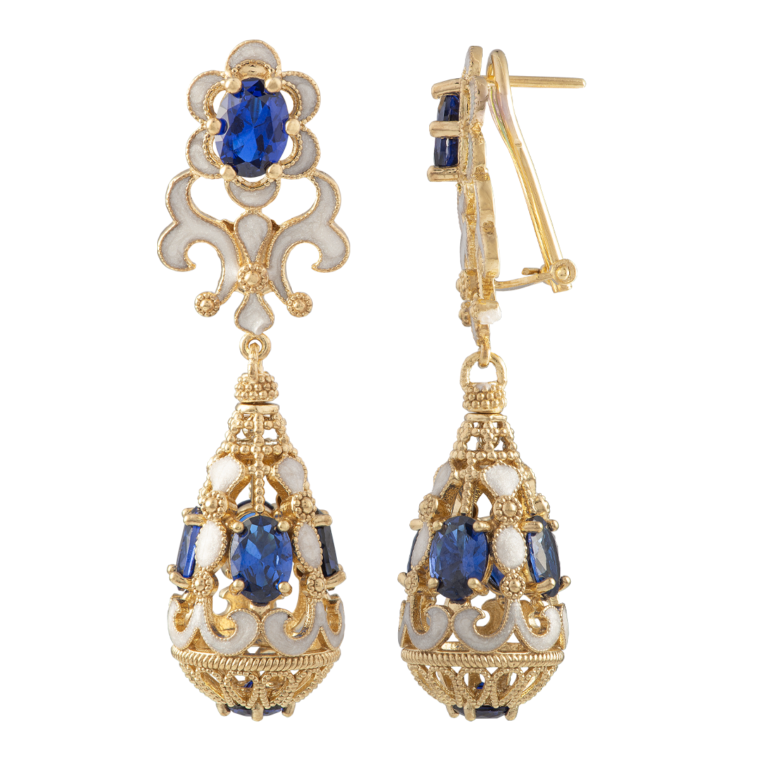 Orecchini Belle Epoque Blu