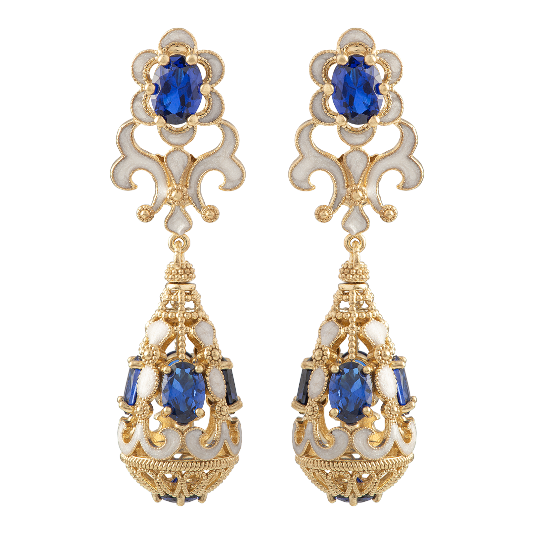 Orecchini Belle Epoque Blu