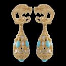 Orecchini Belle Epoque Turchesi