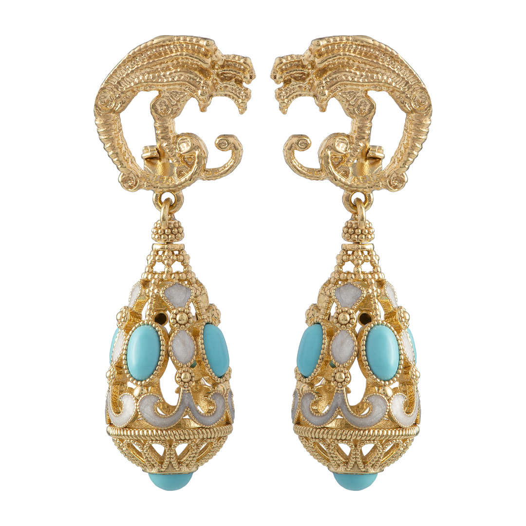 Orecchini Belle Epoque Turchesi