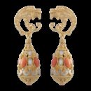 Orecchini Belle Epoque Corallo