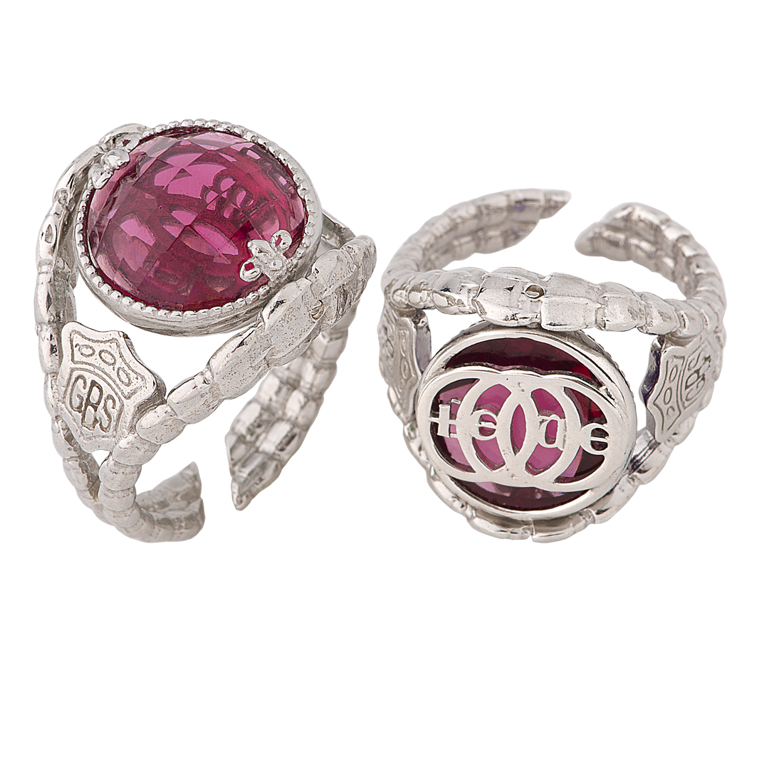 Anello Opplà Cerchi Trinitari Rosso