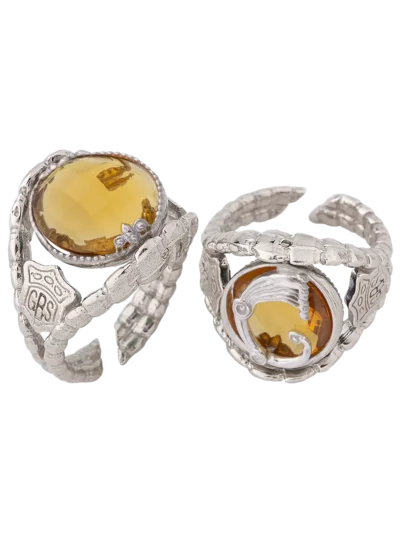 Anello Opplà Drago Giallo