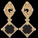 Orecchini Rhombus Nero e Oro