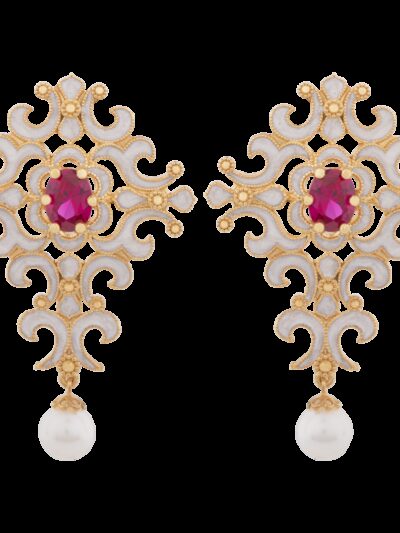 Orecchini Belle Époque perle Rossi