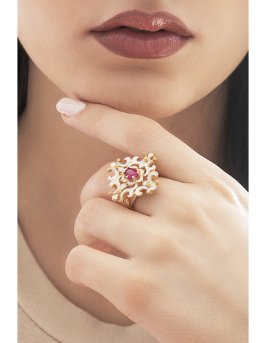 Anello BELLE ÉPOQUE ROSSO - immagine 3