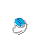 Anello Capo Colonna smalto cattedrale blu