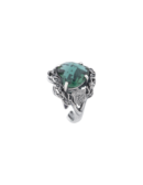 Anello Cuore nel Cuore alberato verde